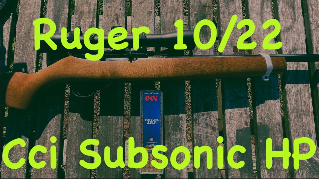 Ruger 10/22, CCI Subsonic Hollow Points