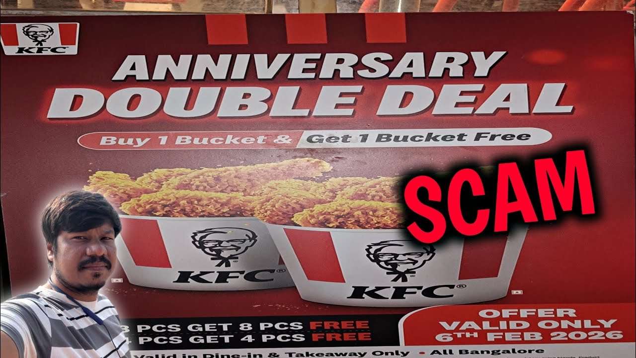 KFC Chicken Anniversary Scam 🚨 Bengaluru @kfc 