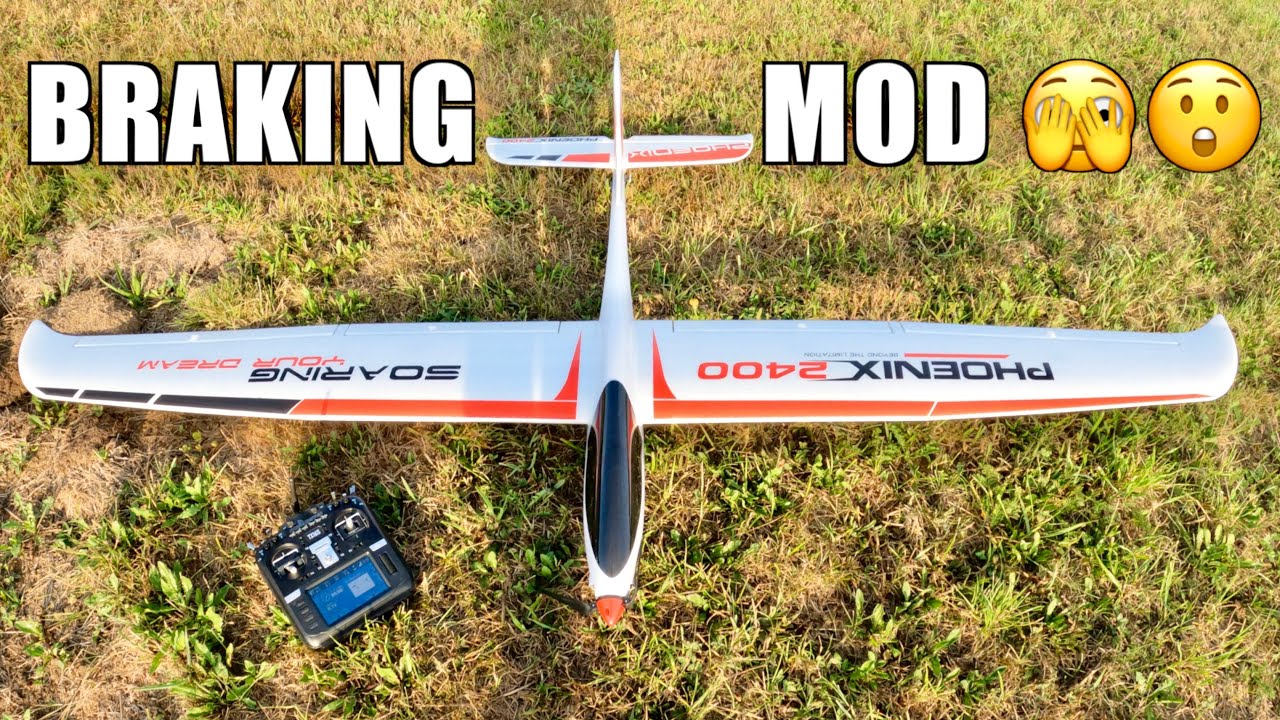 Extreme Braking - Modification - Volantex Phoenix 2400 - Air Brake Upgrade 🇸🇮