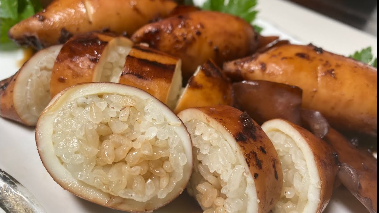 STUFFED SQUID/ Sticky rice