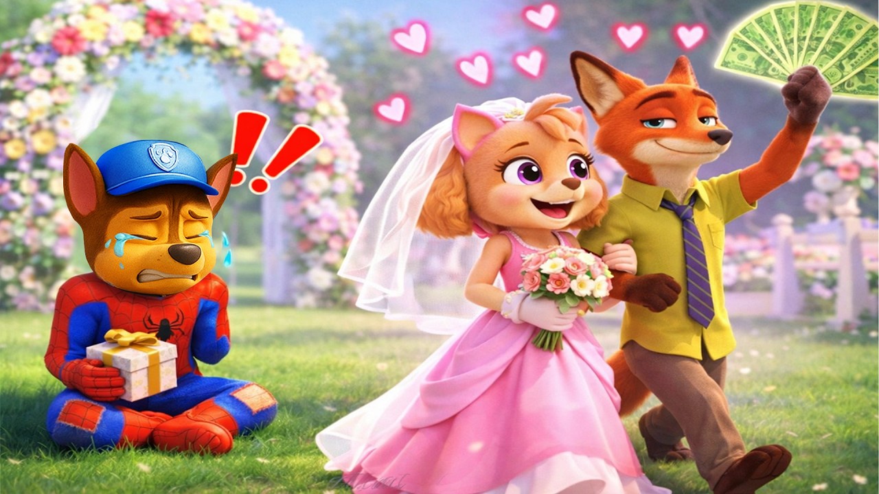 Chase llora porque Nick intentó comprar a Skye con dinero | PAw PaTrol en Español