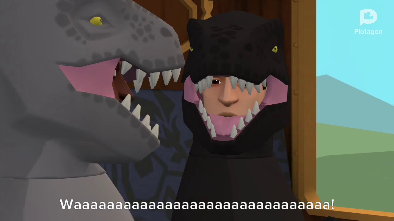 Dark Dinosaur Misbehaves at Taco Bell and gets grounded
