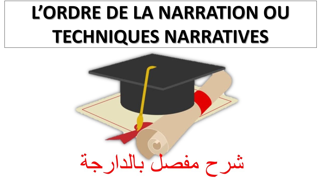 L'ordre de la narration ou techniques narratives   درس غالبا كيتحط