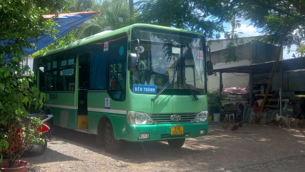 Full hành trình lượt về xe buýt 44 rời BX.Bình Quới (Q Bình Thạnh) về BX.Kho Muối (Q.4)