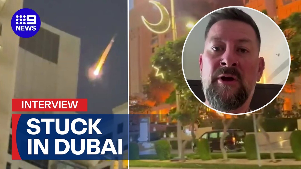 Aussies stuck in Dubai amid escalating conflict | 9 News Australia