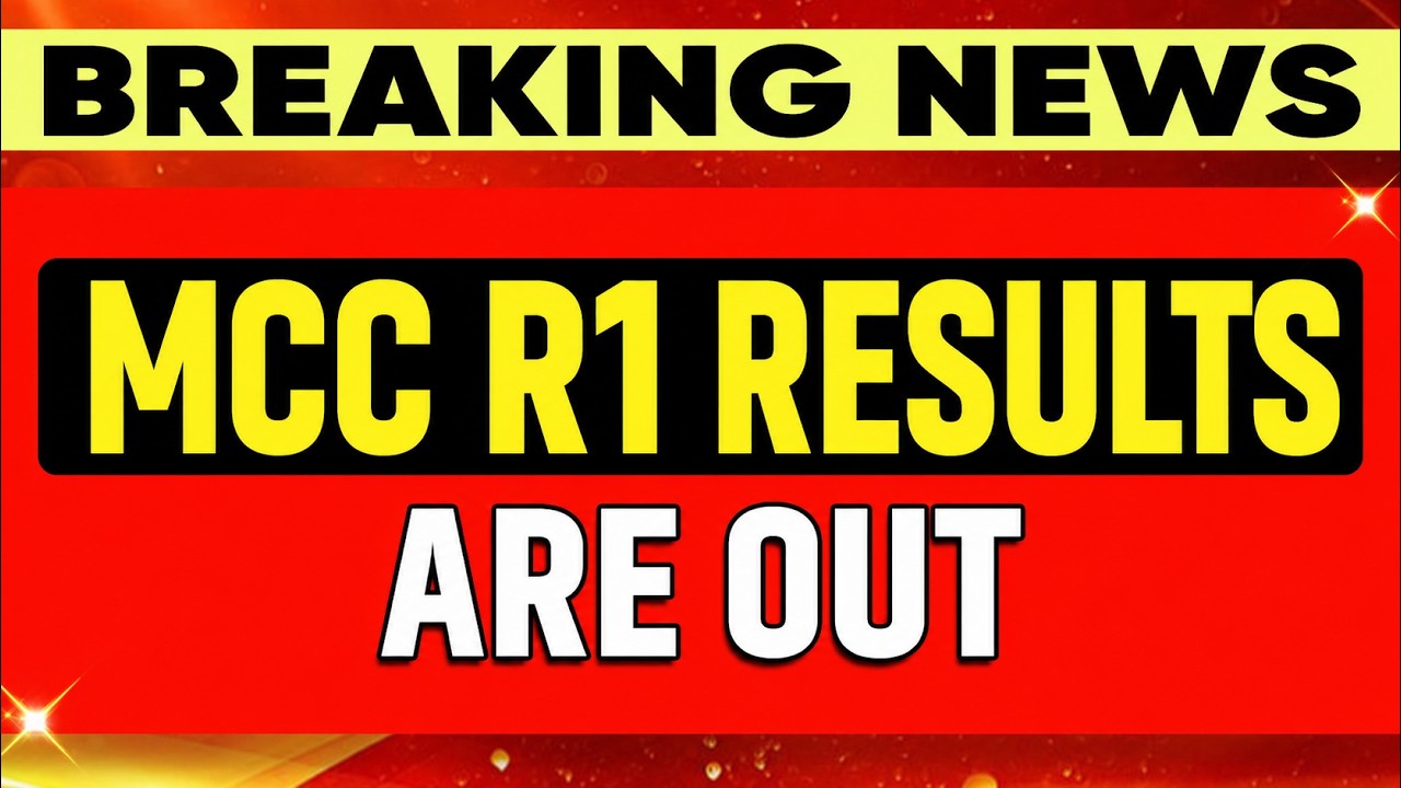 MCC R1 RESULTS ARE OUT 🚨 | NEET UG 2026 Counselling Result Released | Check Now!
