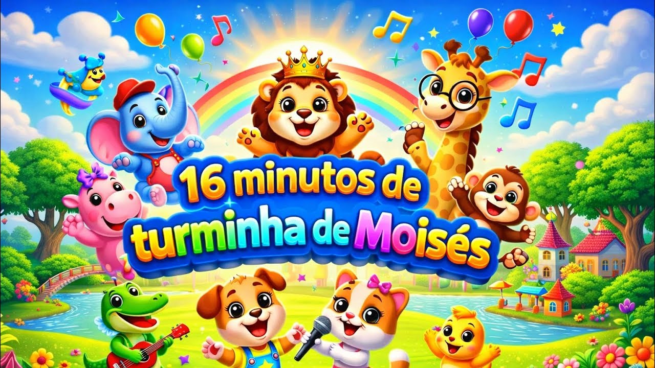 16 Minutos da Turminha do Moisés | Desenho Infantil Gospel para Crianças