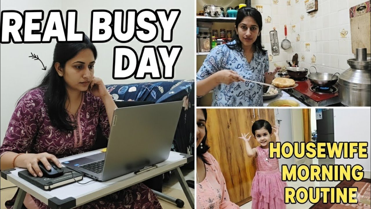 My Busy Routine as a Housewife & YouTuber 🏠 | Full Day Vlog