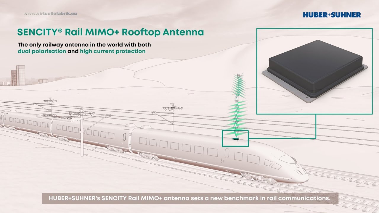 3D-Animation zeigt die Kommunikation von 5G Antennen in Z&uuml;gen