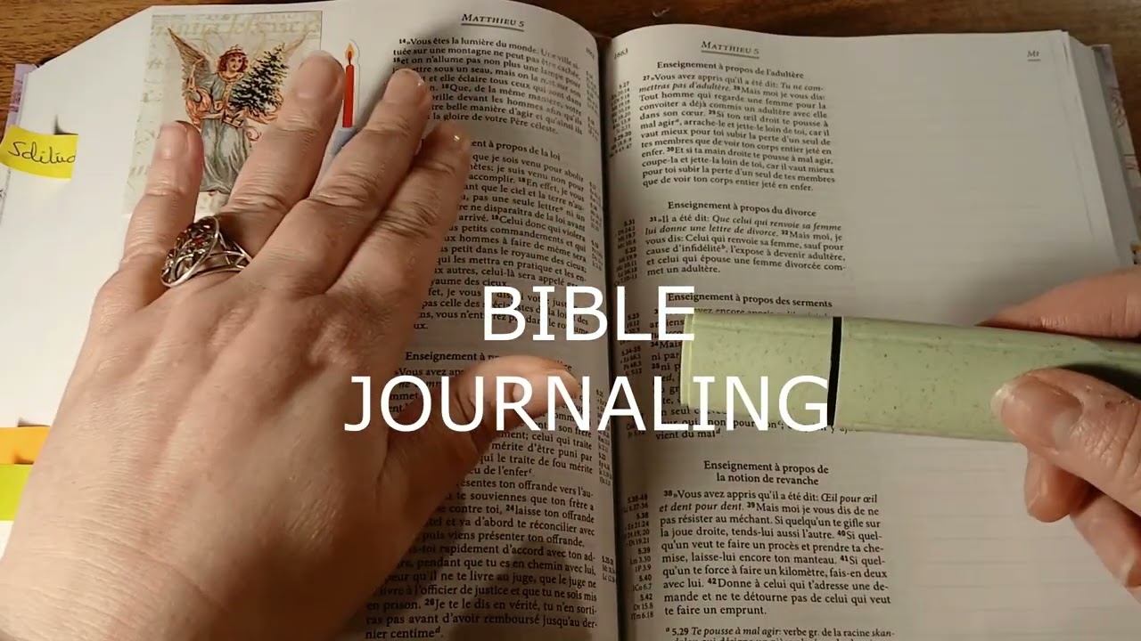 Je débute le Bible journaling – Présentation de ma chaîne 