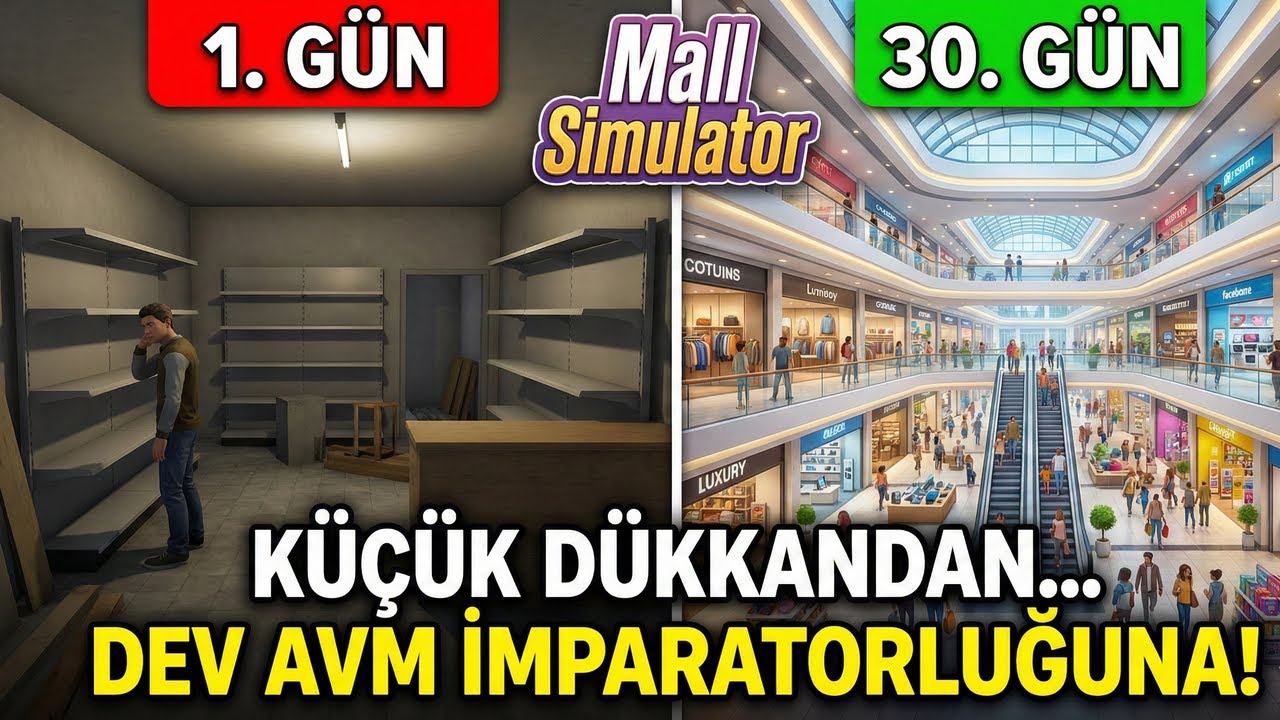 Mall Simulator Türkçe Oynanış: AVM Yönetme Oyunu - Bölüm 1