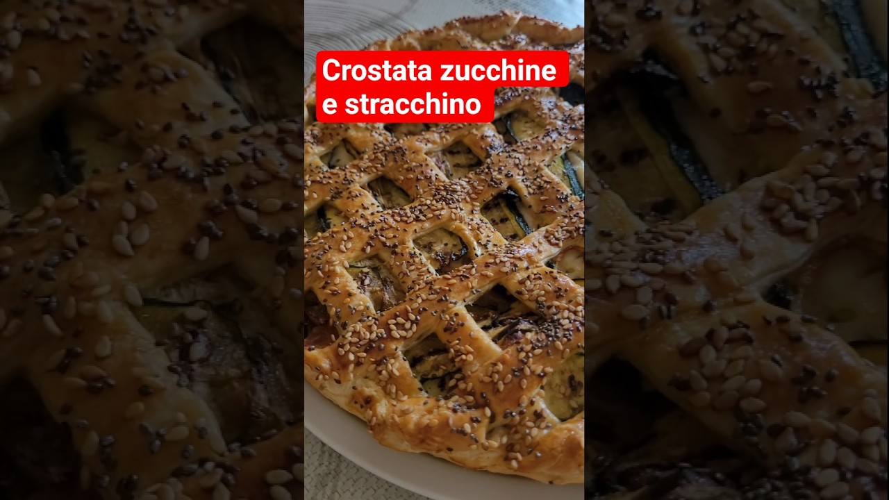 CROSTATA con zucchine ,prosciutto e stracchino!! ricetta salva cena,facile e veloce#short#crostata