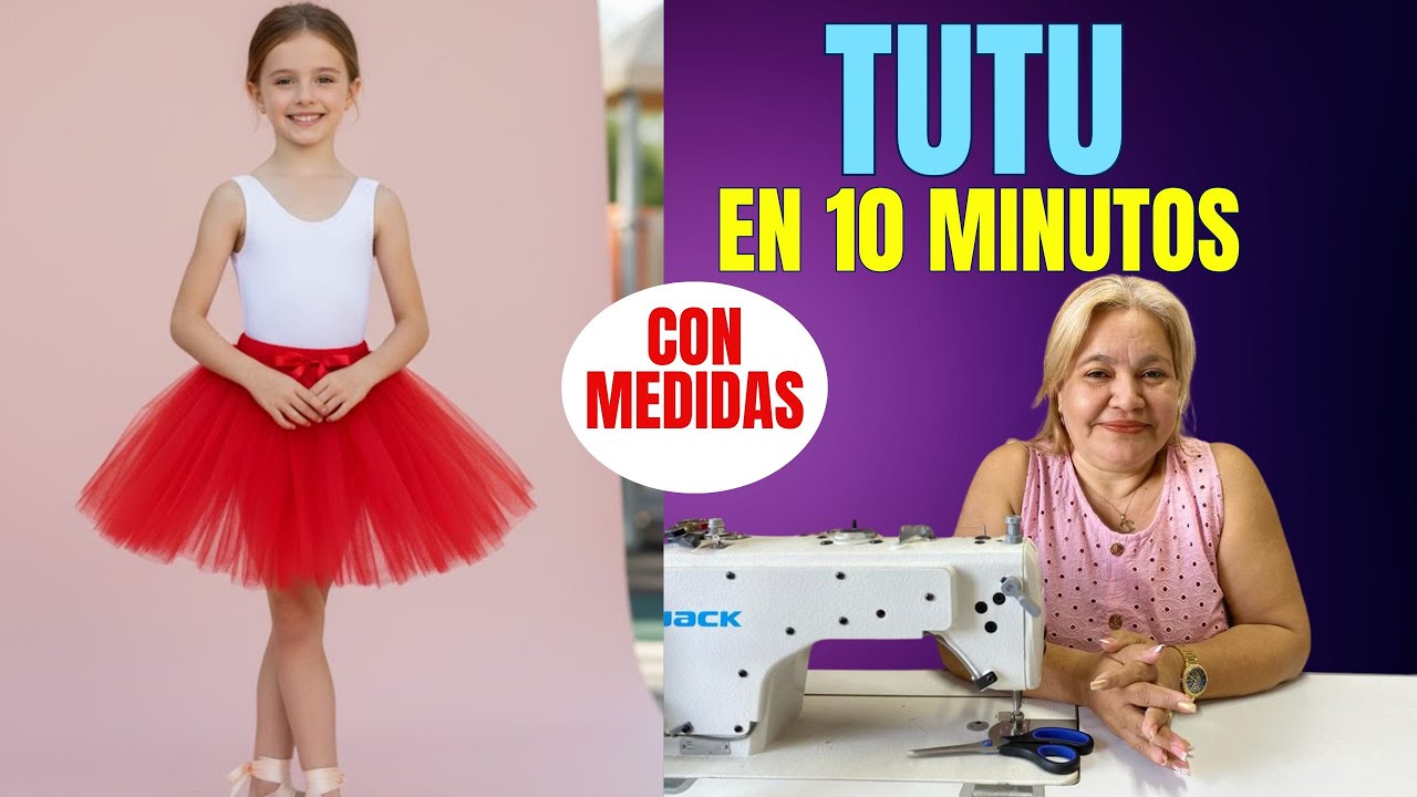 Aprende a Coser una Falda TUTÚ en 10 MINUTOS