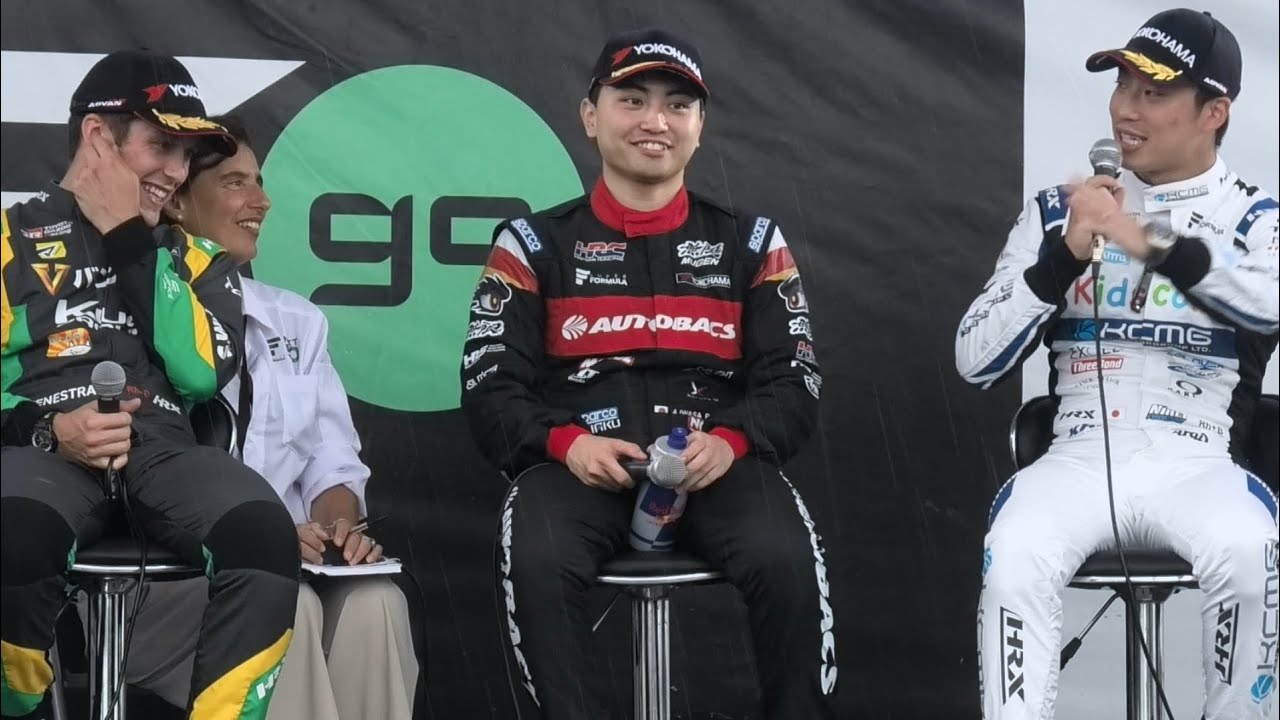 【初優勝おめでとうトップ3ドライバートーク  🏆岩佐歩夢 ②サッシャフェネストラズ ③福住仁嶺 MC:ピエール北川 土屋武士】SUPERFORMULA  スポーツランドSUGO  2025.08.10