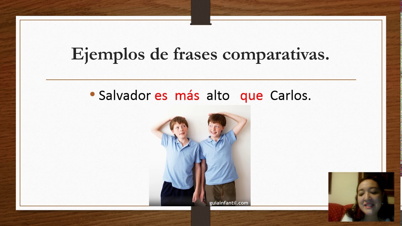 FRASES COMPARATIVAS ESPA&Ntilde;OL