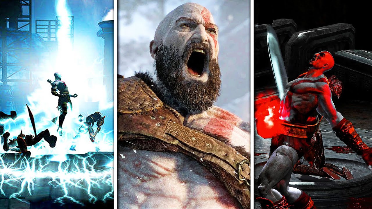 Evolution of Kratos Spartan Rage - God of War (2005 - 2022)