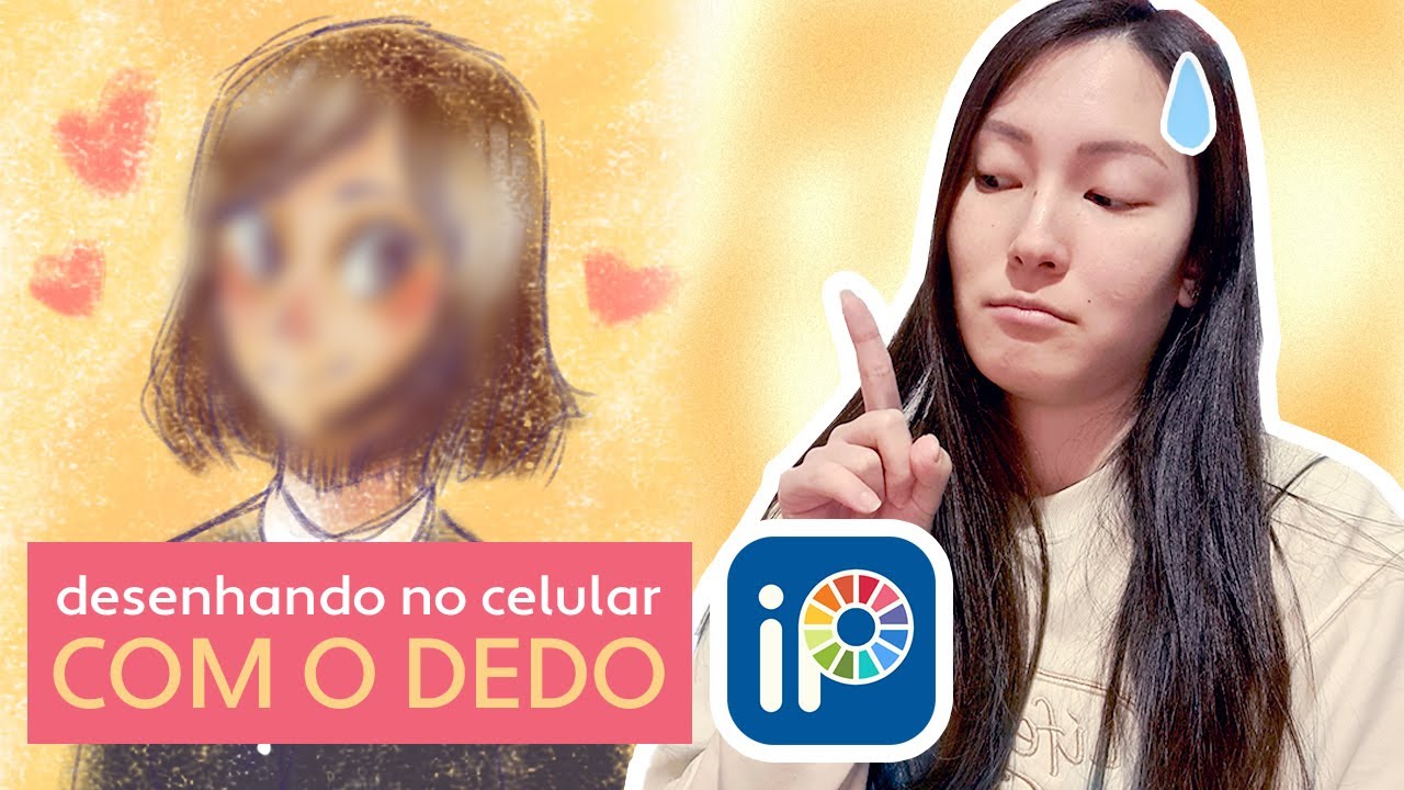 Desenhando no celular usando o dedo pela primeira vez no Ibis Paint X
