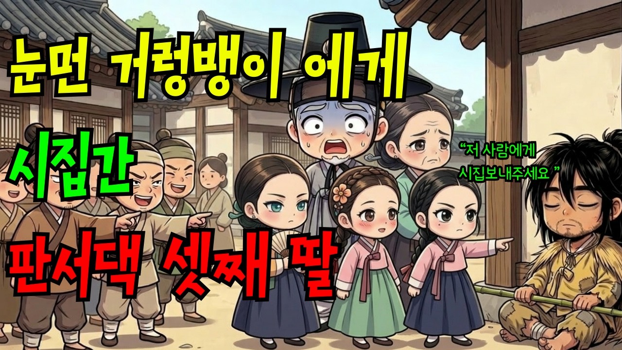 눈먼 거렁뱅이에게 시집간 판서댁 셋째 딸, 10년 뒤 고을 사또가 무릎 꿇은 소름 돋는 정체ㅣ야담ㅣ민담ㅣ전설ㅣ설화ㅣ옛날이야기ㅣ수면동화ㅣ조선야담ㅣ오디오북
