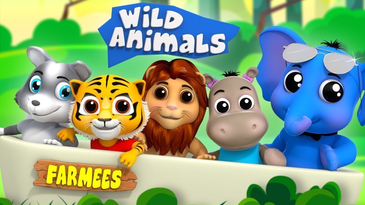 When Wild Animals Visit Us | Kindergarten Nursery Rhymes For Children | Cartoons For Kids by Farmees