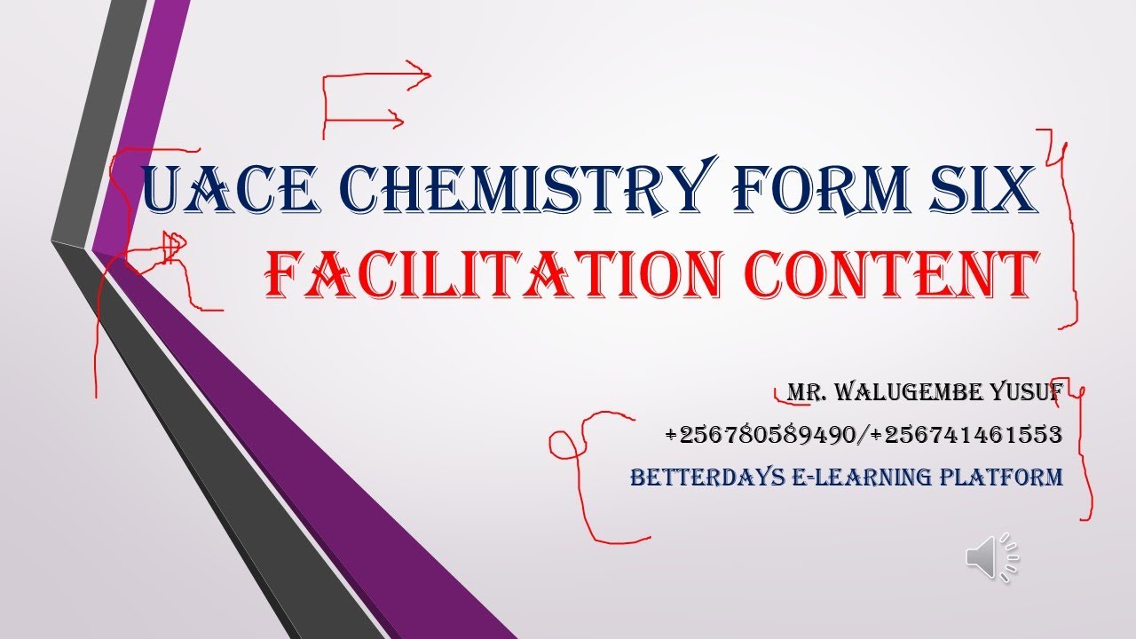 UACE CHEMISTRY FACILITATION FORM SIX 2025