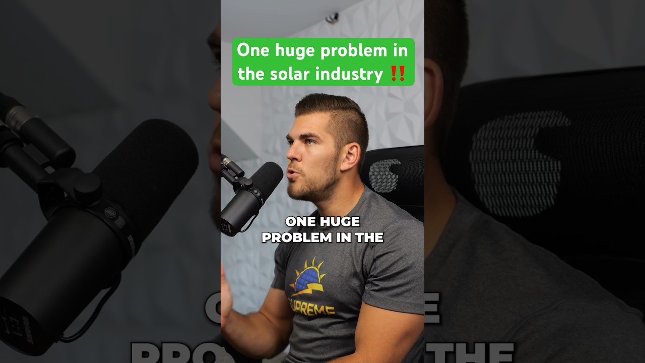 One huge problem in the solar industry right now ‼️ #solarcompany #residentialsolar #greenenergy