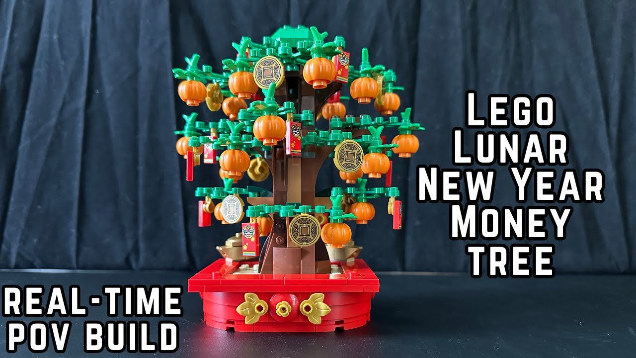 Lego Real-Time POV Build | Chinese Lunar New Year Money Tree Set 40648