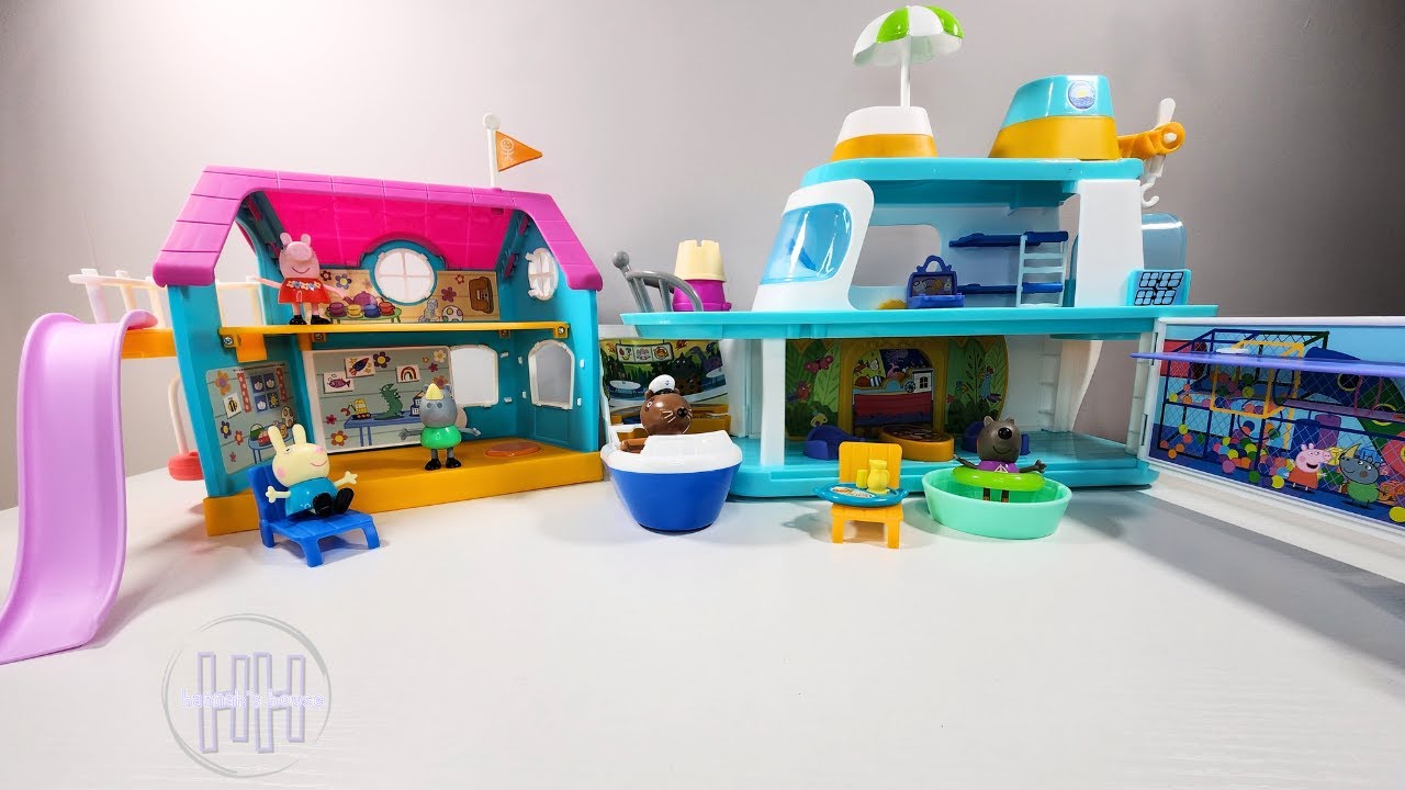 Peppa Pig Peppa’s Clubhouse Playset Preschool Toy | Peppa Pig's Cruise Ship | Interactive Play