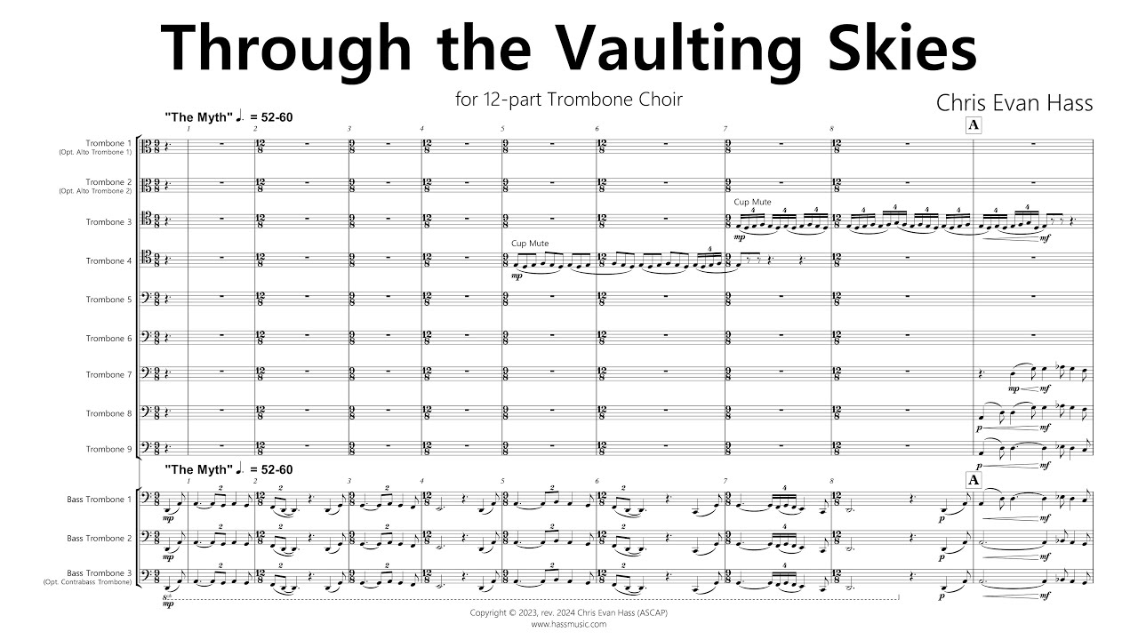 Through the Vaulting Skies: An Epic and Fantastical Tale for Trombone Choir - Chris Evan Hass