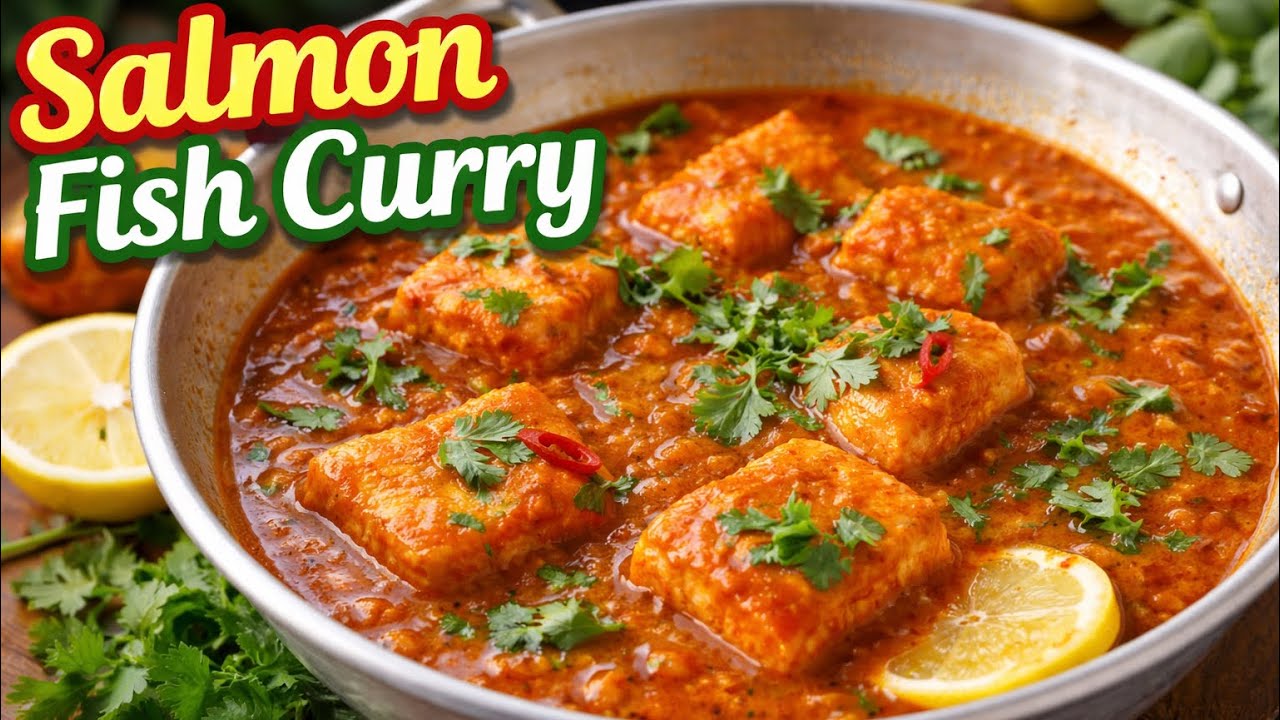 🔥  Salmon Curry in South Indian You Won’t Believe How Delicious This Is. #southindianfood #asmrfood 