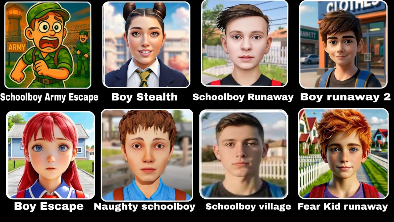 Hostal Girl Escape, Capybara Schoolboy,Boy Runaway Stealth,School Escape,Fear Kid Escape Runaway 2
