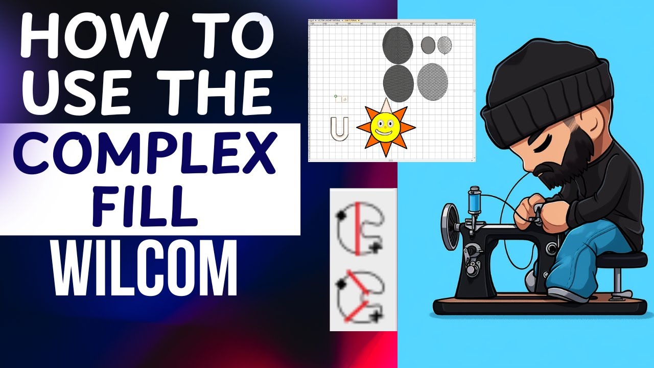 How to use the Complex Fill Tool Wilcom | Digitizing for Beginners