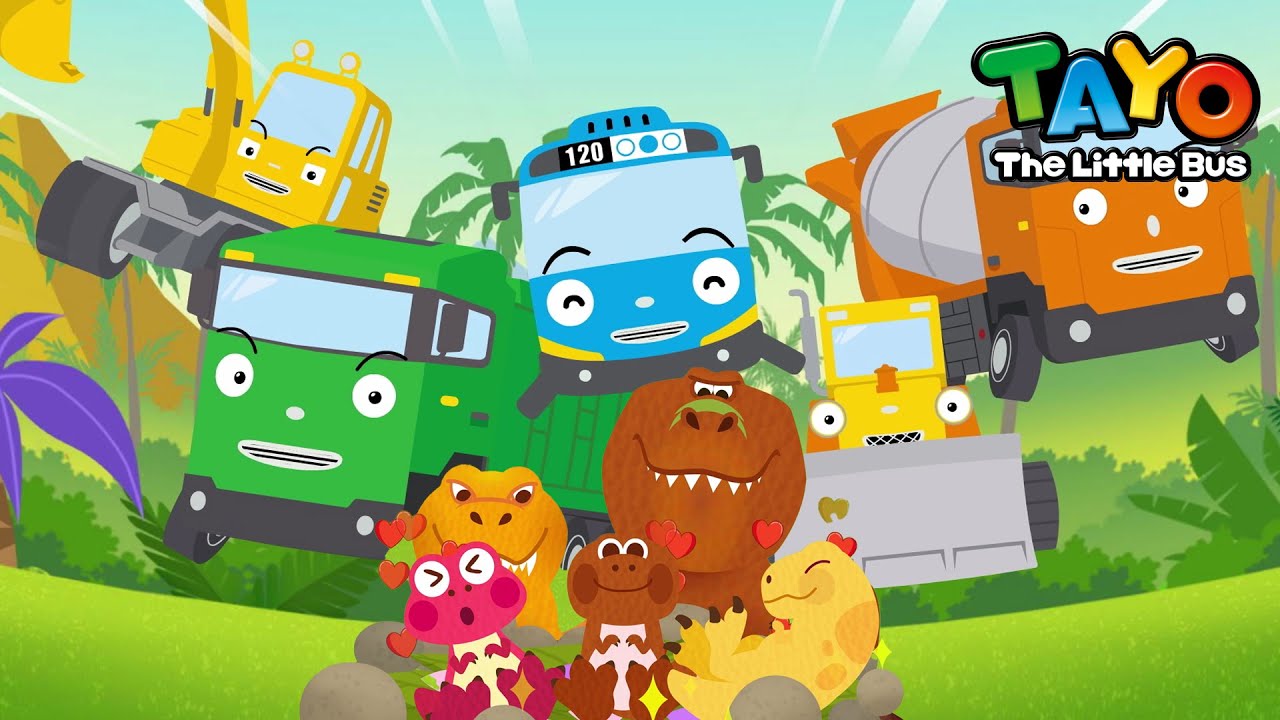 Go! Heavy Machinesaurus #1 Tyrannosaurus' Nest l Learn Dinosaurs with Tayo Strong Heavy Vehicles