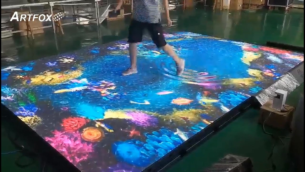 Artfox reactive LED dance floor screen P3.91