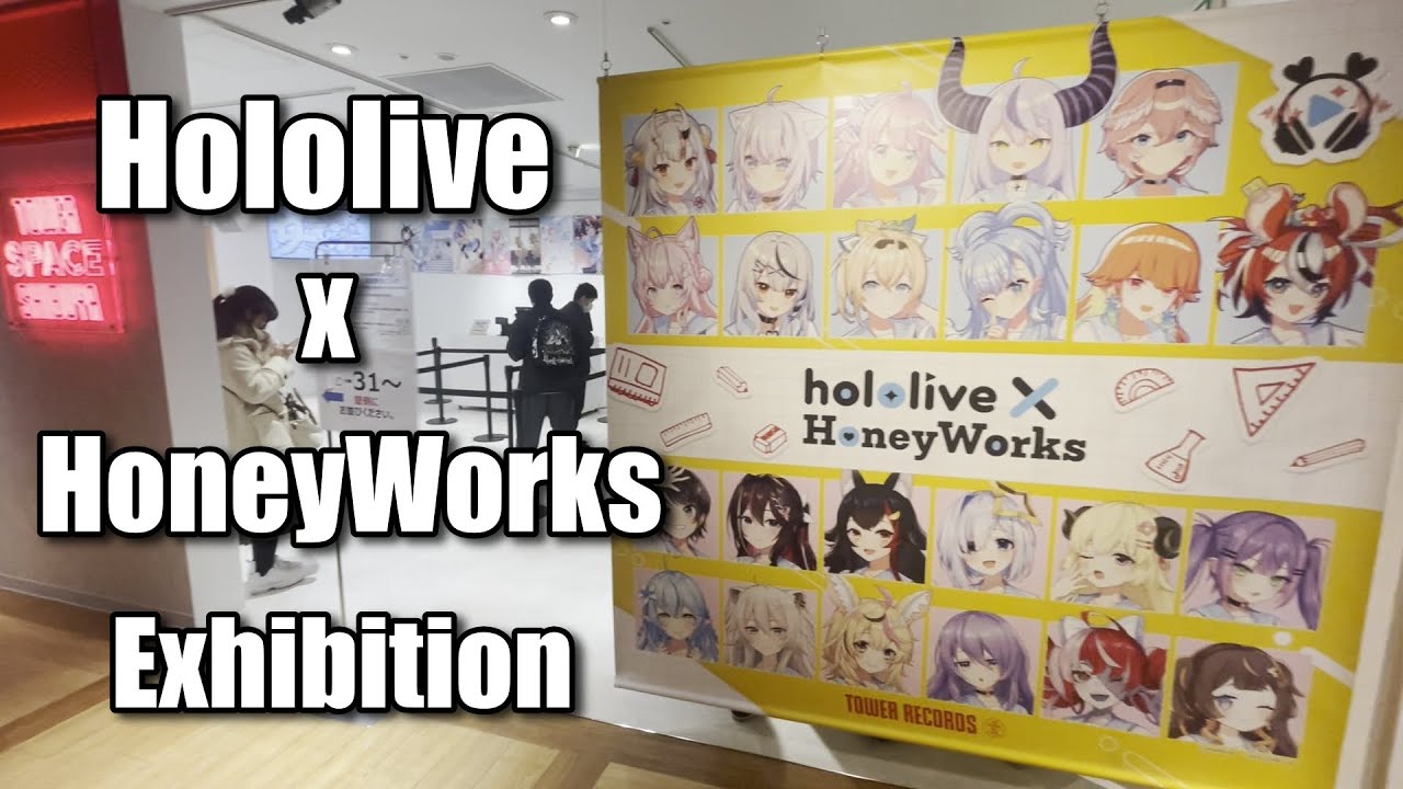 Visiting the Hololive x HoneyWorks Exhibition at Tower Records (+collab overview)