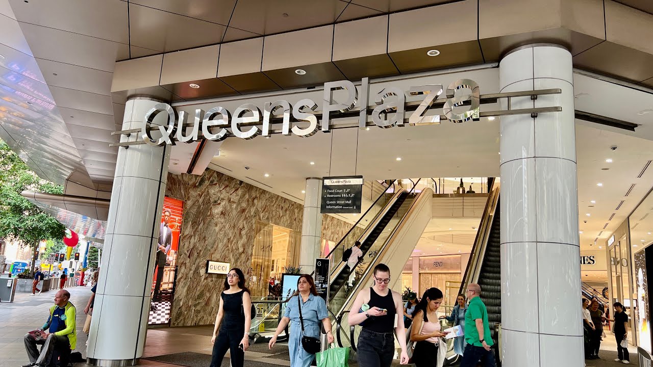 QueensPlaza in Brisbane • Upmarket Shopping Centre • 4K HDR