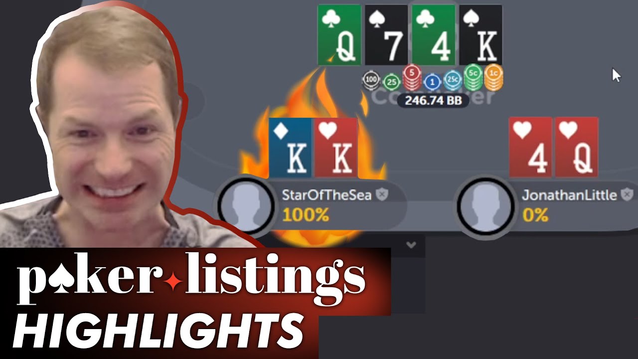 One of those days for Jonathan Little! Online Poker Highlights!