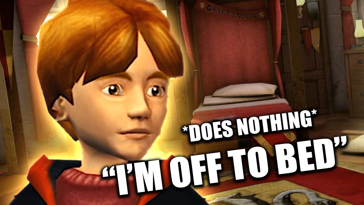 Harry Potter And The Ron Is Off To Bed... (Chamber of Secrets PS2) Funny Moments #01