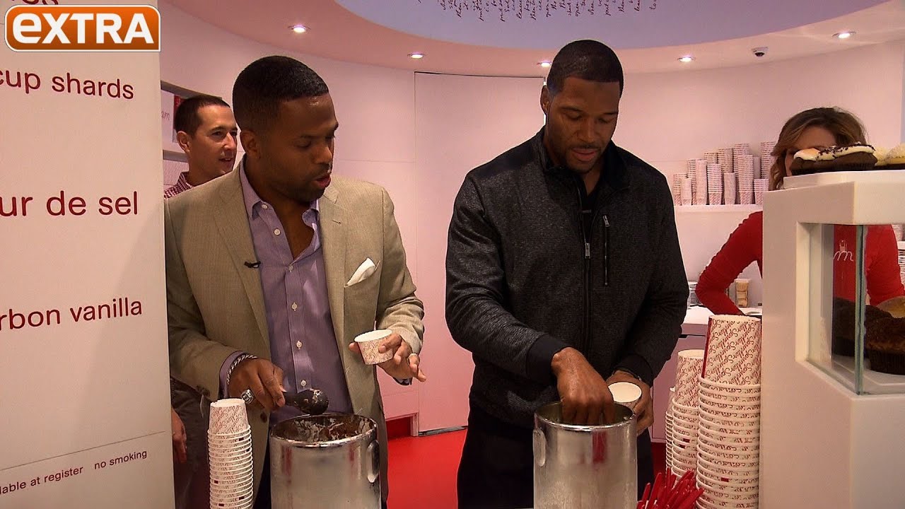 Ice Cream Scoop-Off! Michael Strahan vs. 'Extra's' AJ Calloway