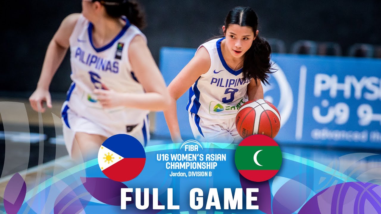 Philippines v Maldives | Full Basketball Game | FIBA U16 Women's Asian Championship 2023 - Div. B