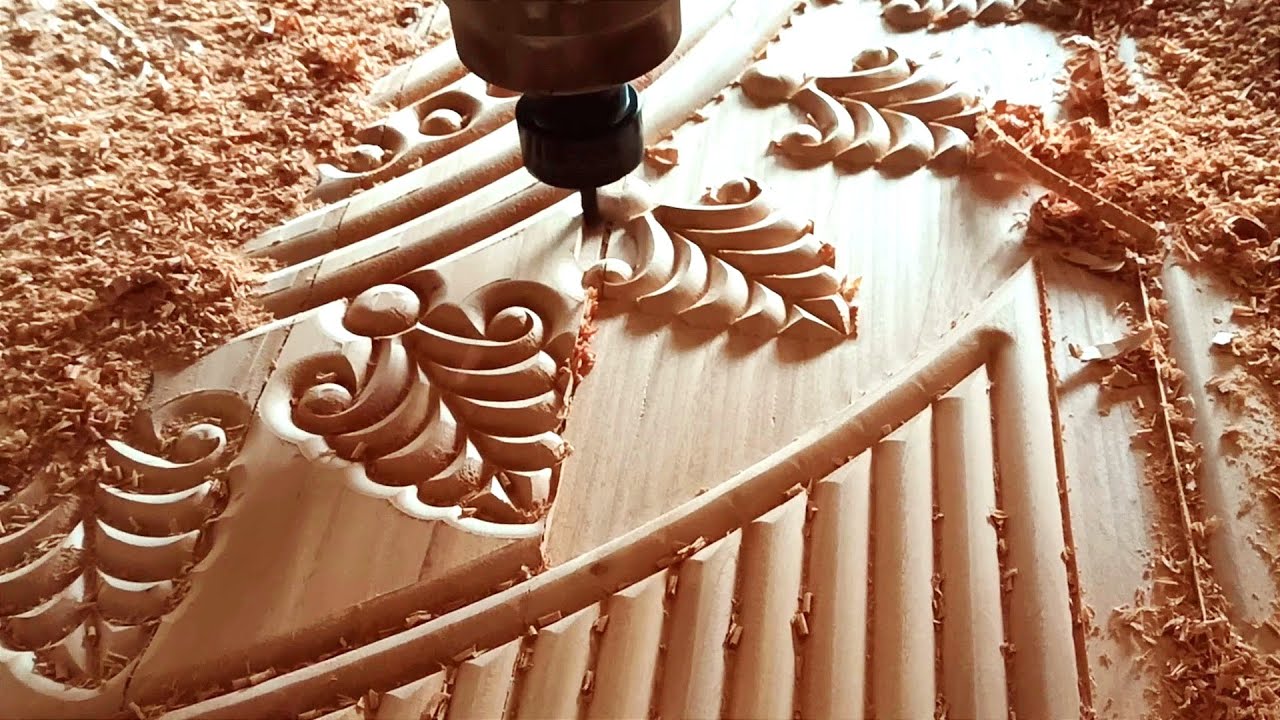 CNC Router Wooden Door Design || Best Wood Working Skill || Best Wood For Carving With CNC ||