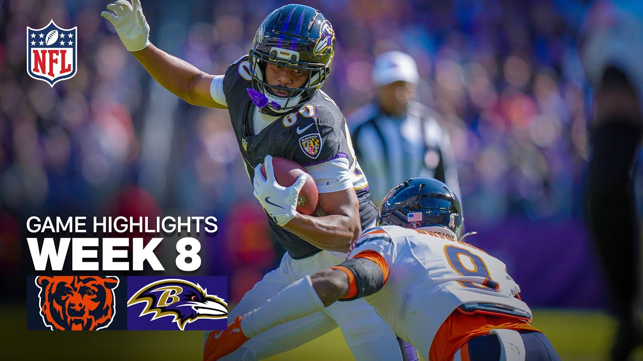 Chicago Bears vs Baltimore Ravens Game Highlights | 2025 NFL Season Week 8