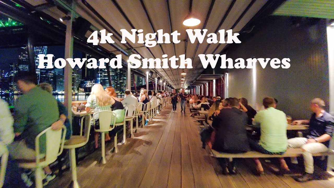 Nightlife Walk Brisbane River Howard Smith Wharves  March 2022 Australia #brisbane #nightwalk #walk