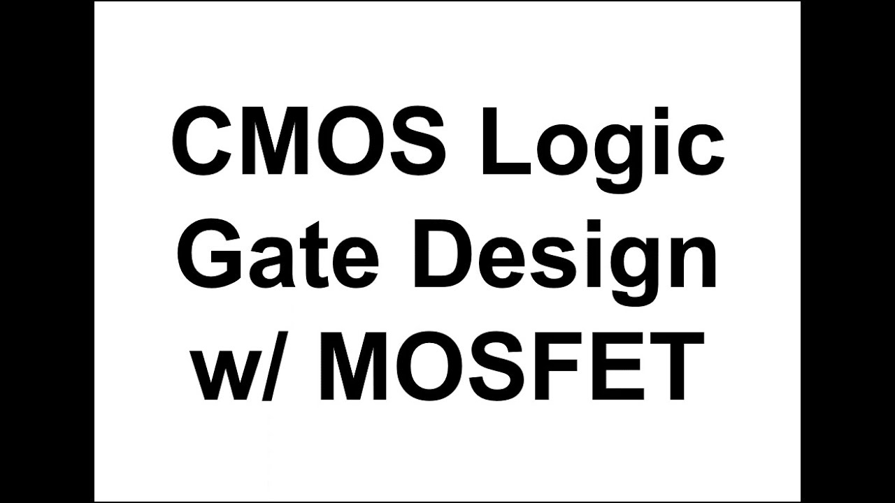 (Docceptor 디지털집적회로설계 4-1) MOSFET을 이용한 CMOS Logic Gate 설계