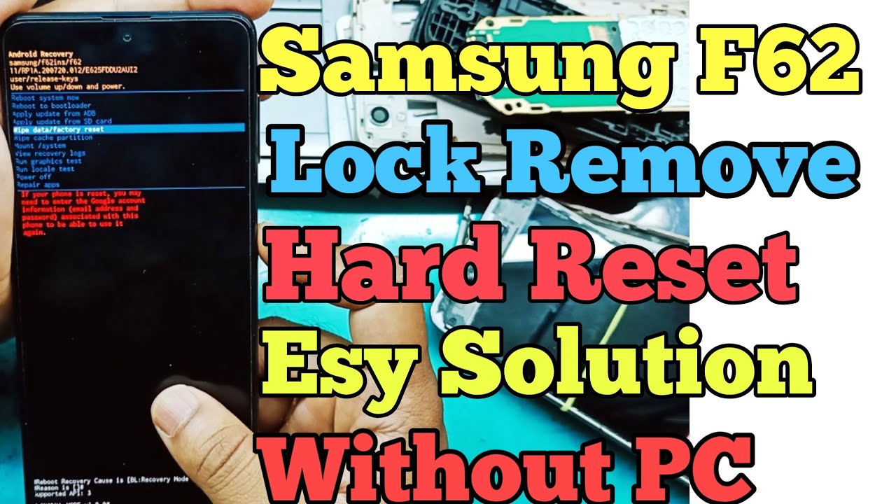 Samsung F62 Lock Remove Final Solution || Samsung F62 Hard Reset || Samsung F62 Format Lock  Forget