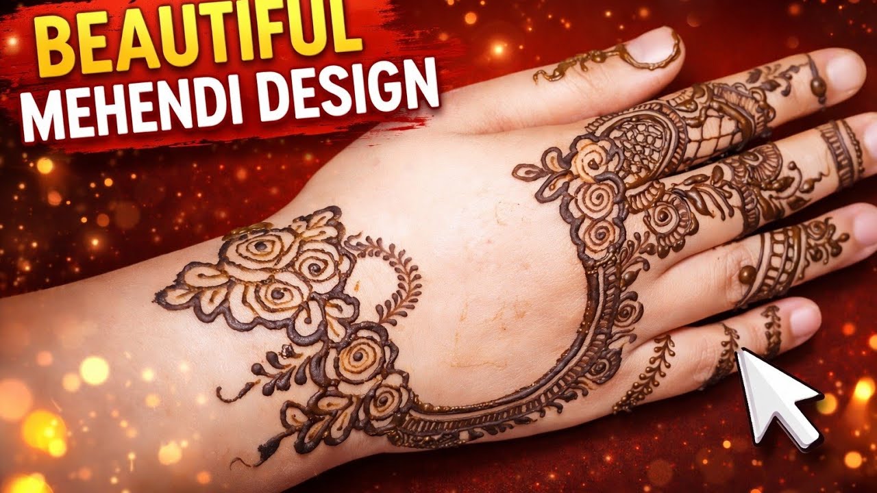 New Eid special mehandi design 2026| Simple & easy mehndi design |Latest Eid mehndi design🌿|| henna🌸