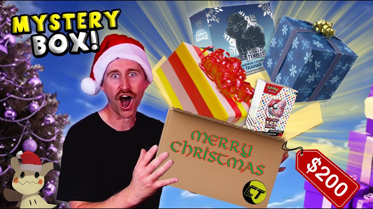 Christmas Pokemon Cards Mystery Box and (I PULL SOME HEAT)