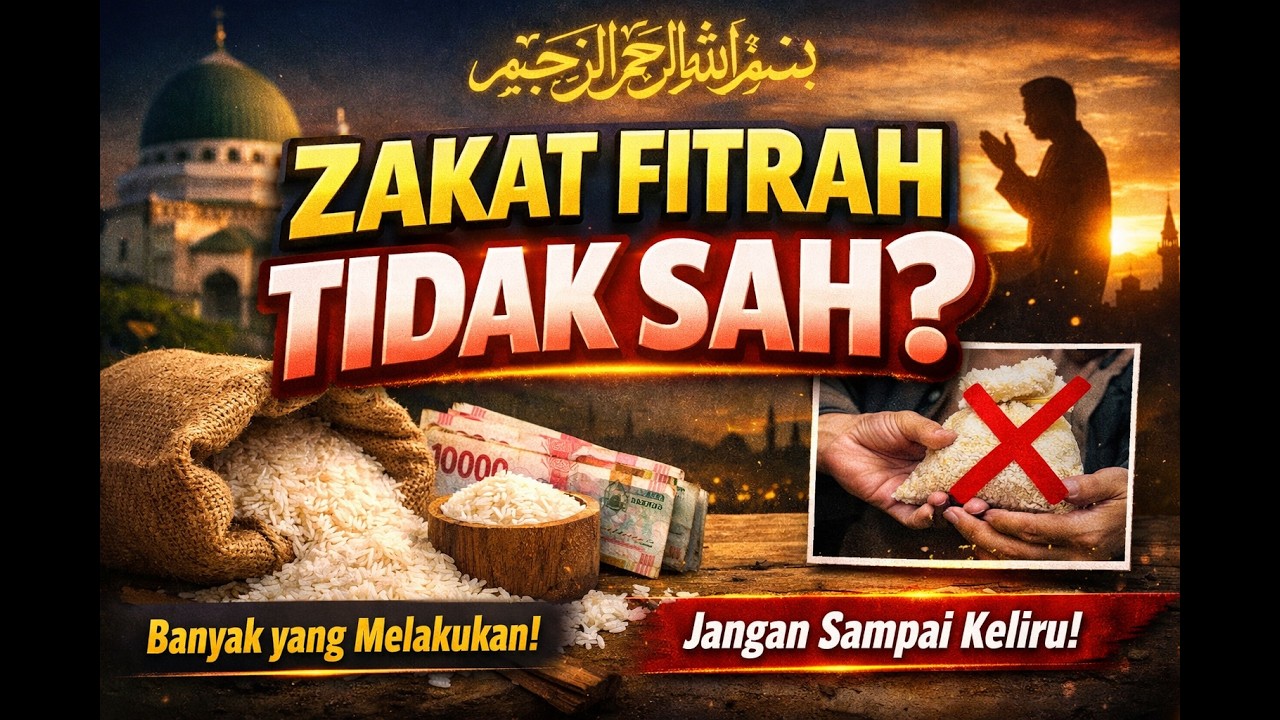 ZAKAT FITRAH TIDAK SAH? Ternyata Banyak Orang Melakukan Kesalahan Ini!