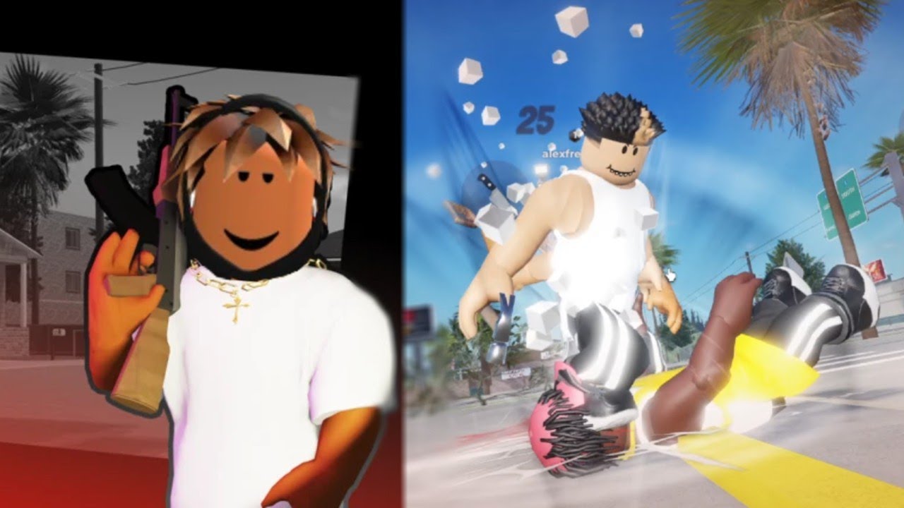 I was getting active in this ROBLOX Hood Game... ROBLOX BLOCK SPIN