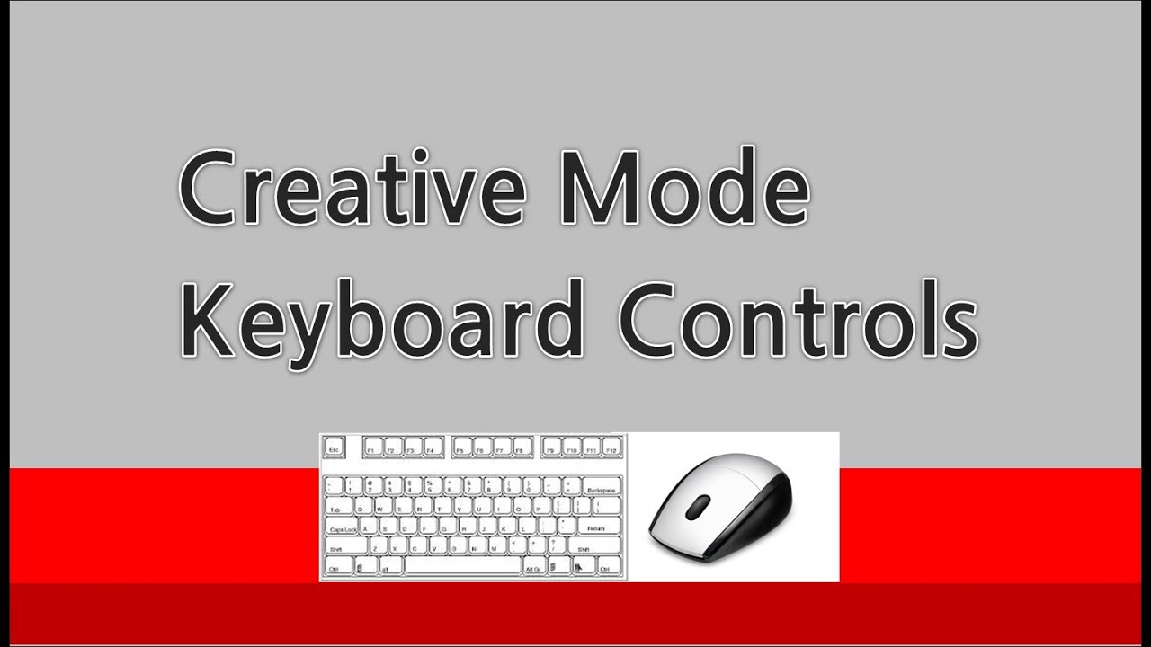 minecraft creative mode Keyboard controls