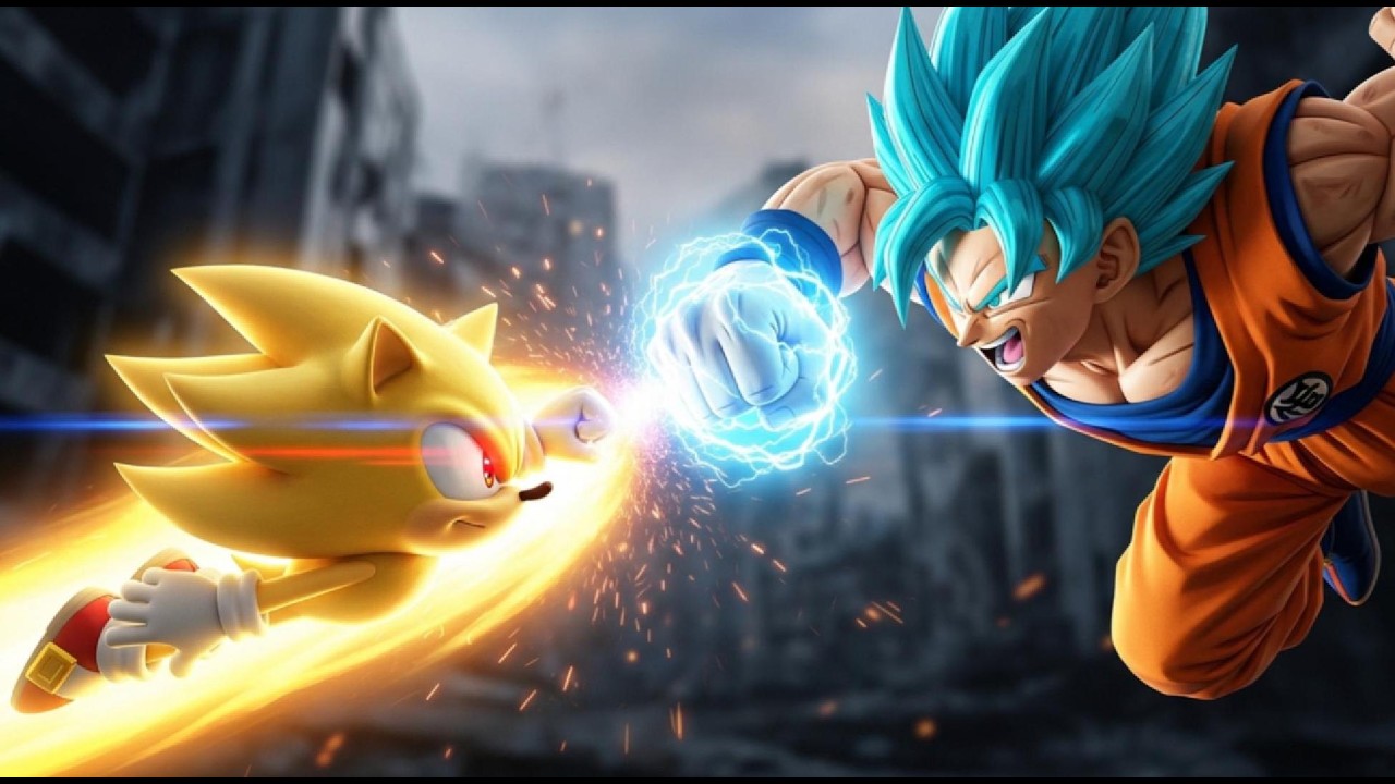 Sonic vs Goku 🔥 | The Animated Movie (Full Battle) #SonicVsGoku #EpicBattle #BattleVerse
